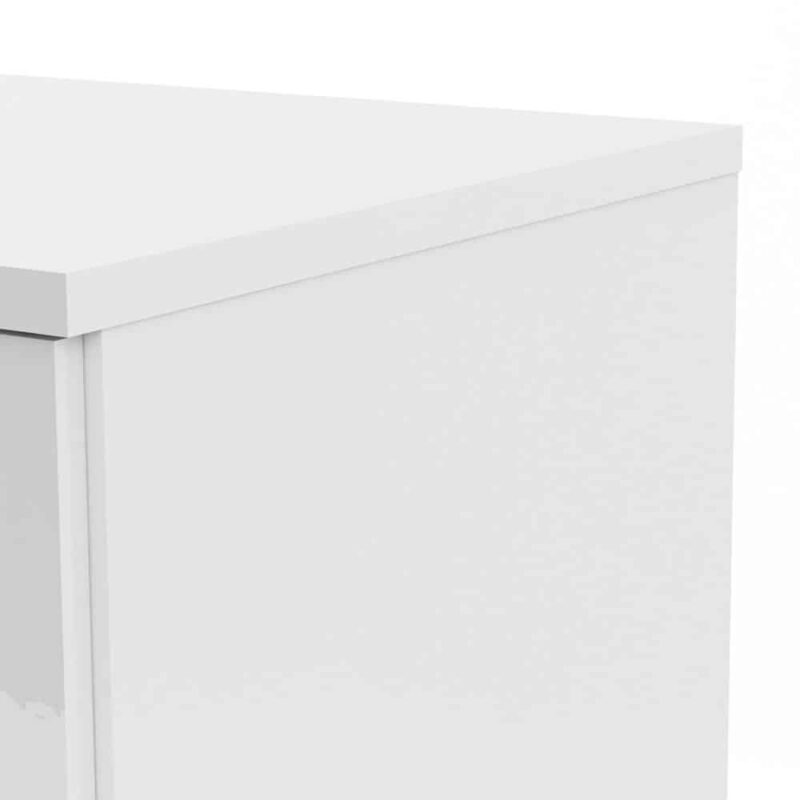 Furniture To Go Naia 2 Door Wardrobe 1 Drawer White High Gloss