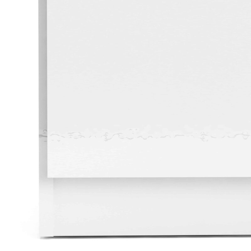 Furniture To Go Naia 2 Door Wardrobe 1 Drawer White High Gloss