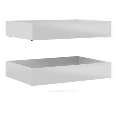 Furniture To Go Naia 2 Underbed Drawers White High Gloss