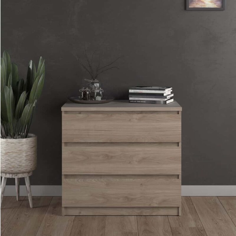 Furniture To Go Naia 3 Drawer Chest Jackson Hickory Oak