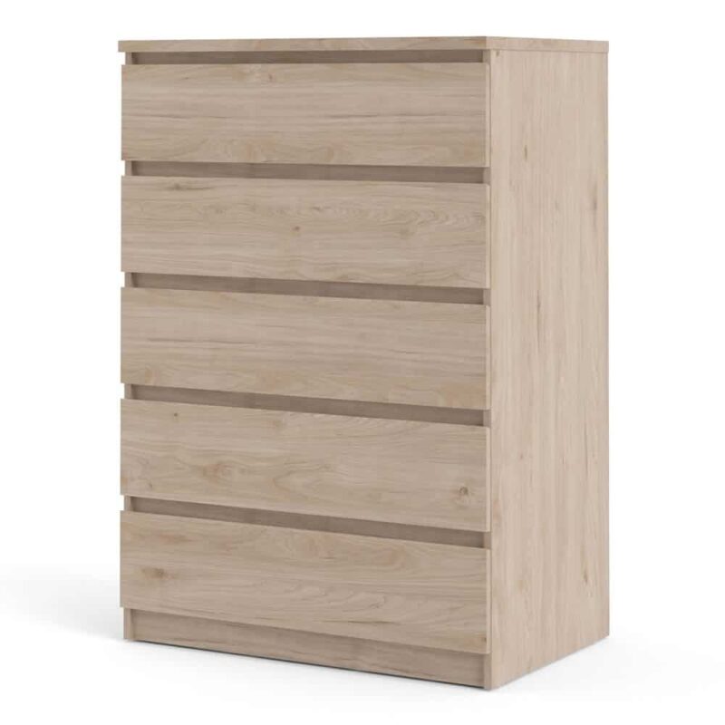 Furniture To Go Naia 5 Drawer Chest Jackson Hickory Oak