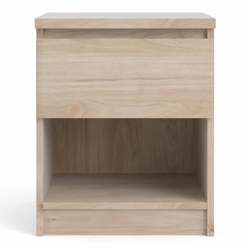 Furniture To Go Naia Bedside 1 Drawer 1 Shelf Jackson Hickory Oak
