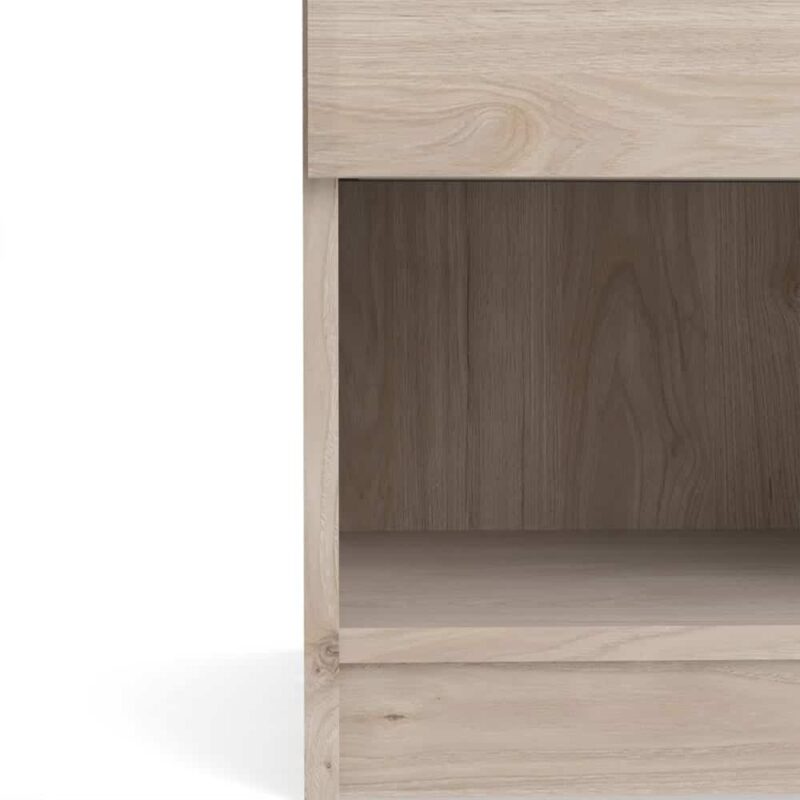 Furniture To Go Naia Bedside 1 Drawer 1 Shelf Jackson Hickory Oak