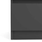 Furniture To Go Naia Bedside 3 Drawers Matt Black