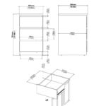 Furniture To Go Naia Bedside 3 Drawers Matt Black