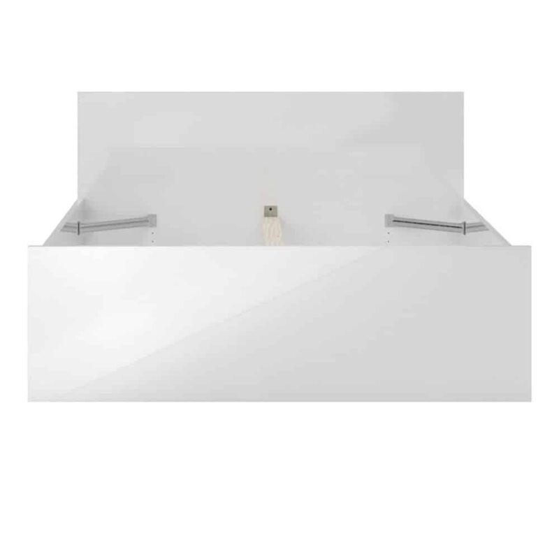 Furniture To Go Naia Double Bed White High Gloss