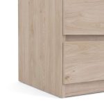 Furniture To Go Naia Narrow 5 Drawer Chest Jackson Hickory Oak