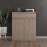 Furniture To Go Naia Sideboard 1 Drawer 2 Doors Jackson Hickory Oak