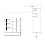 Furniture To Go Naia Sideboard 1 Drawer 2 Doors Jackson Hickory Oak