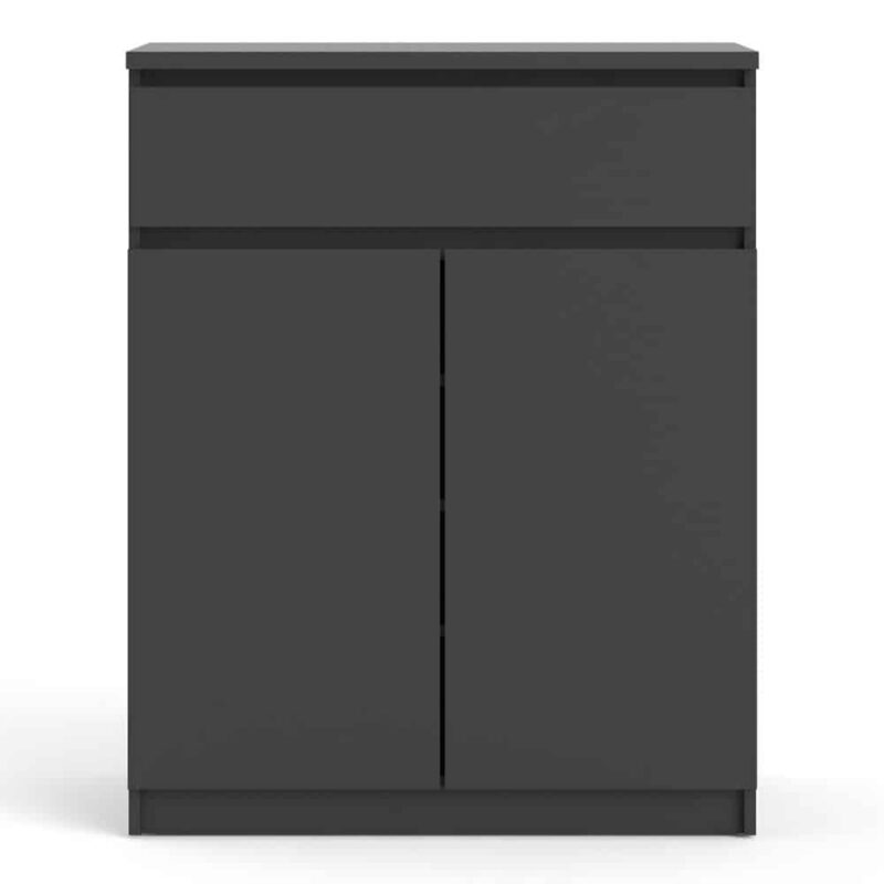 Furniture To Go Naia Sideboard 1 Drawer 2 Doors Matt Black