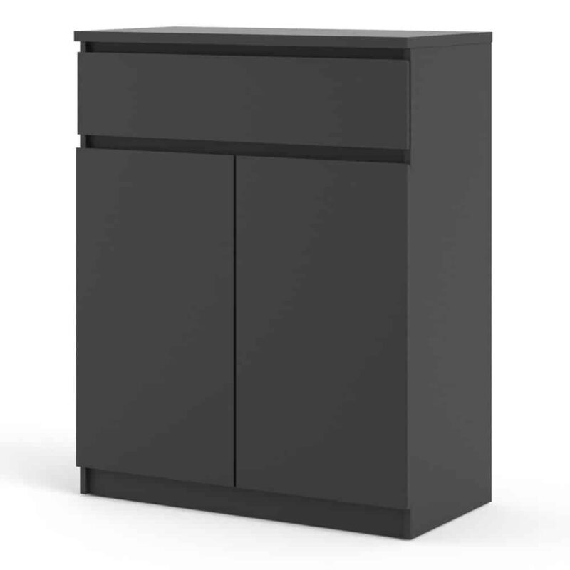 Furniture To Go Naia Sideboard 1 Drawer 2 Doors Matt Black