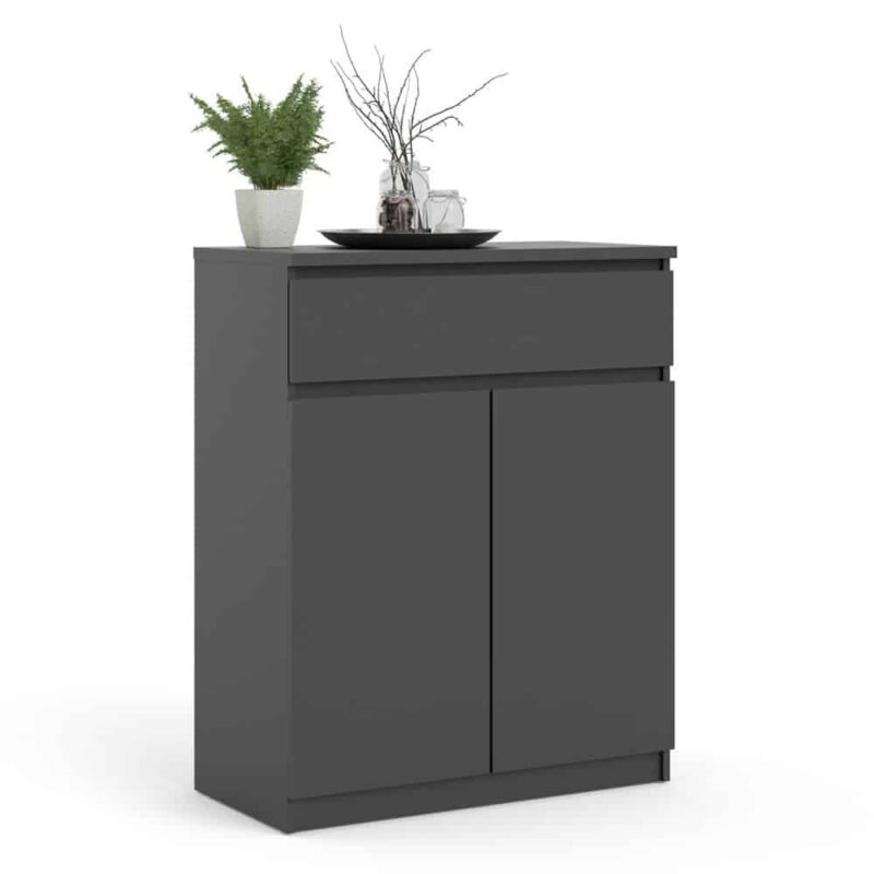 Furniture To Go Naia Sideboard 1 Drawer 2 Doors Matt Black