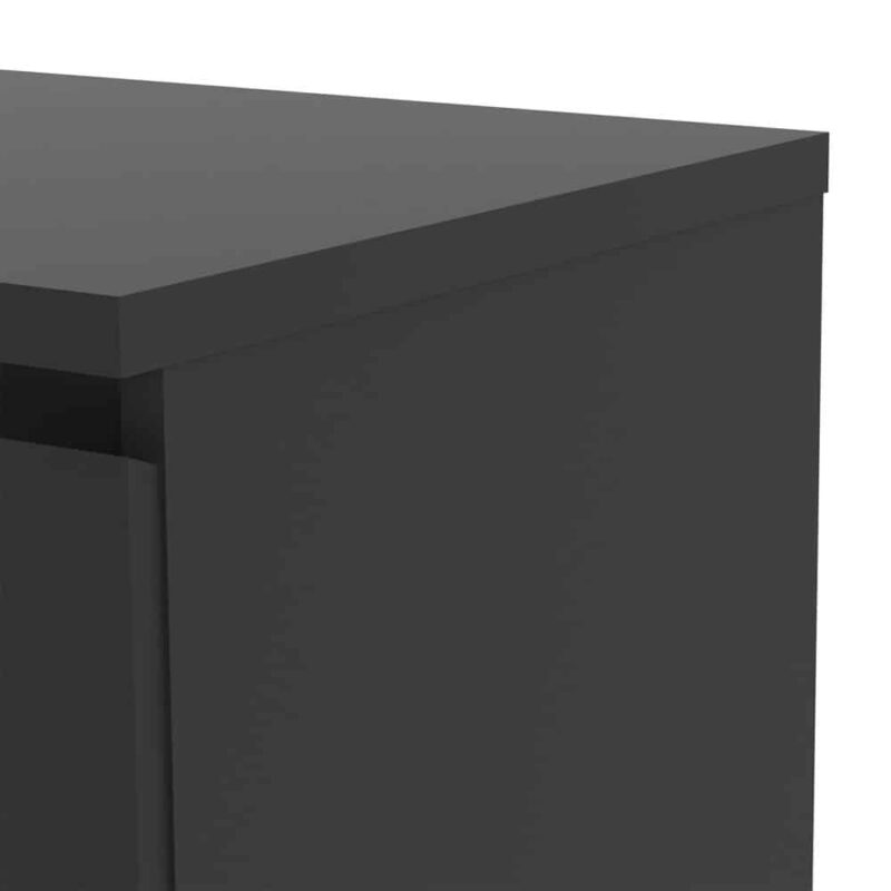 Furniture To Go Naia Sideboard 1 Drawer 2 Doors Matt Black