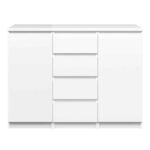 Furniture To Go Naia Sideboard 4 Drawers 2 Doors White High Gloss