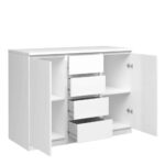 Furniture To Go Naia Sideboard 4 Drawers 2 Doors White High Gloss