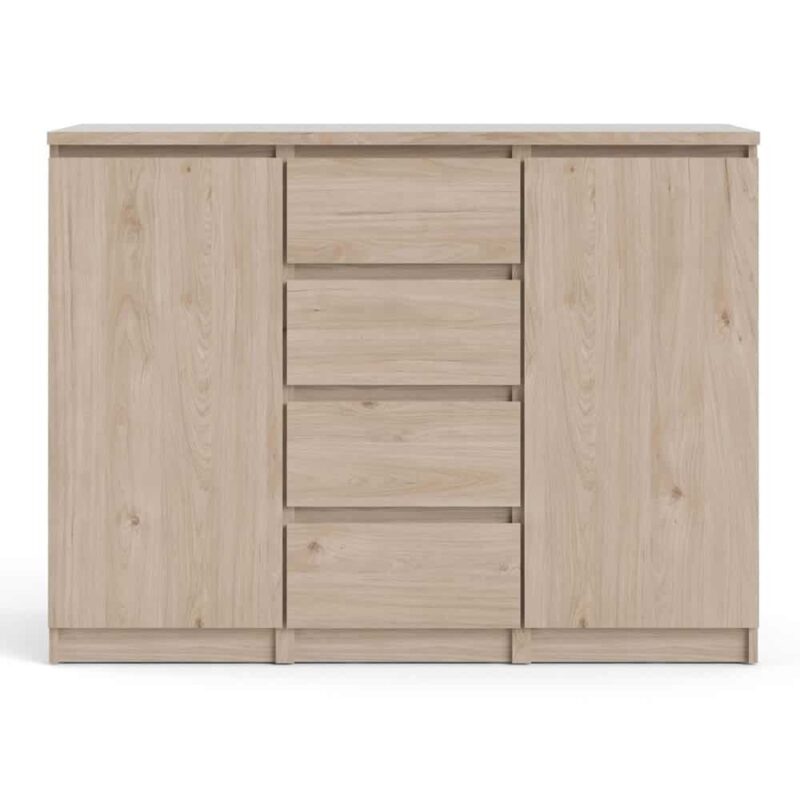 Furniture To Go Naia Sideboard 4 Drawers 2 Doors Jackson Hickory Oak