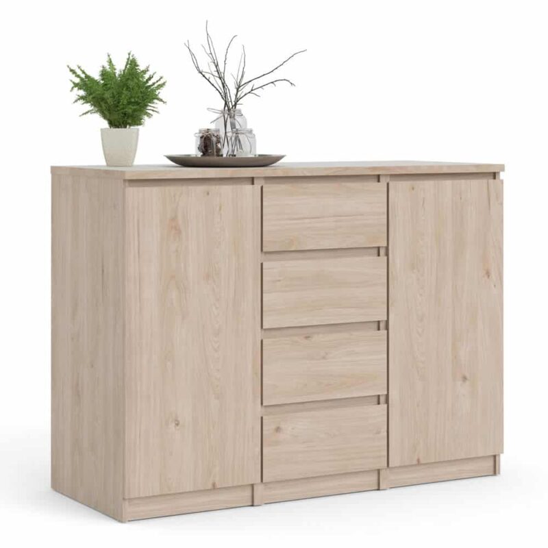 Furniture To Go Naia Sideboard 4 Drawers 2 Doors Jackson Hickory Oak