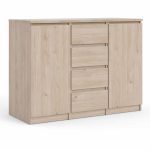 Furniture To Go Naia Sideboard 4 Drawers 2 Doors Jackson Hickory Oak