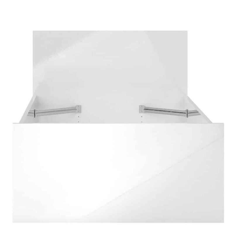 Furniture To Go Naia Single Bed White High Gloss