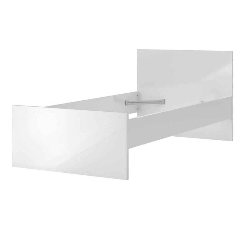 Furniture To Go Naia Single Bed White High Gloss