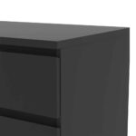 Furniture To Go Naia Wide 6 Drawer Chest Matt Black