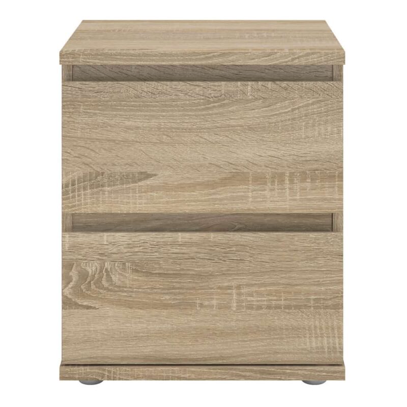 Furniture To Go Nova Bedside 2 Drawer Oak
