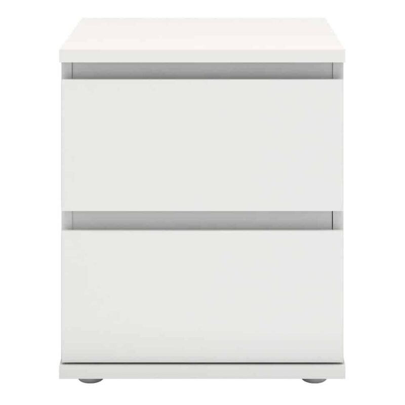Furniture To Go Nova Bedside 2 Drawer White