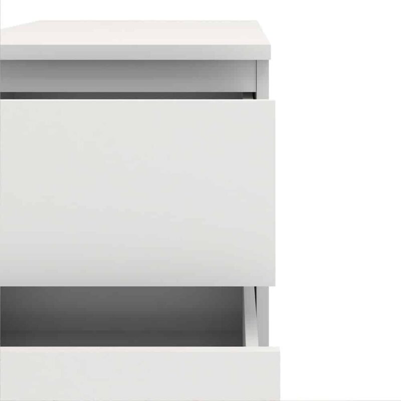 Furniture To Go Nova Bedside 2 Drawer White
