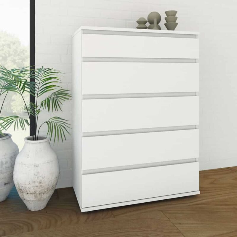Furniture To Go Nova Chest Of 5 Drawers White