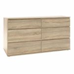 Furniture To Go Nova Wide Chest Of 6 Drawers Oak
