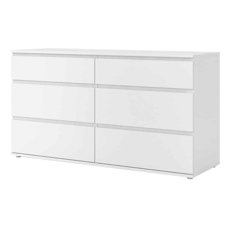 Furniture To Go Nova Wide Chest Of 6 Drawers White