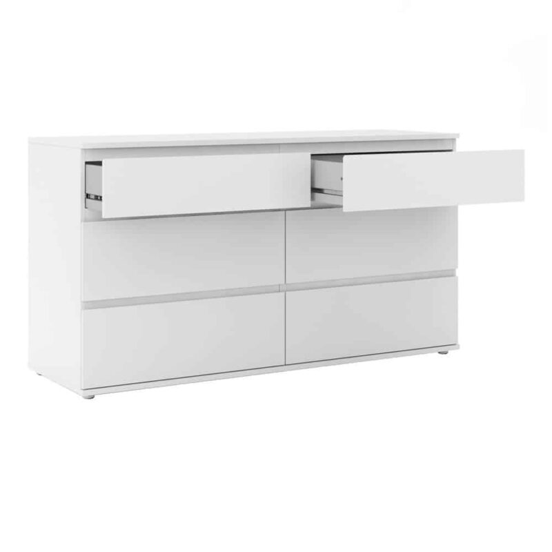 Furniture To Go Nova Wide Chest Of 6 Drawers White