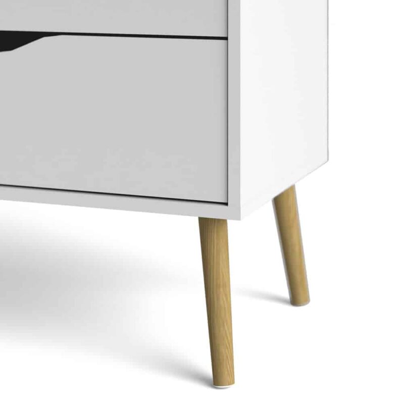 Furniture To Go Oslo Chest Of 4 Drawers White Oak