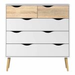 Furniture To Go Oslo Chest Of 5 Drawers White Oak