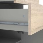 Furniture To Go Oslo TV Unit Wide 2 Drawers 4 Shelves White Oak