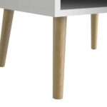 Furniture To Go Oslo TV Unit Wide 2 Drawers 4 Shelves White Oak
