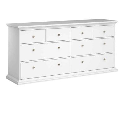 Furniture To Go Paris Chest Of 8 Drawers White