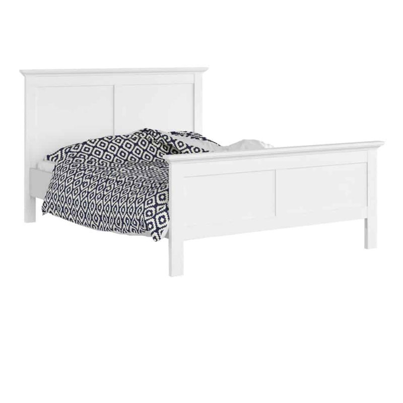 Furniture To Go Paris Double Bed White