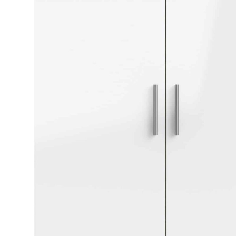 Furniture To Go Pepe 2 Door Wardrobe Oak White High Gloss