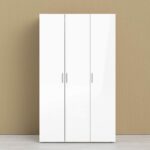 Furniture To Go Pepe 3 Door Wardrobe Oak White High Gloss