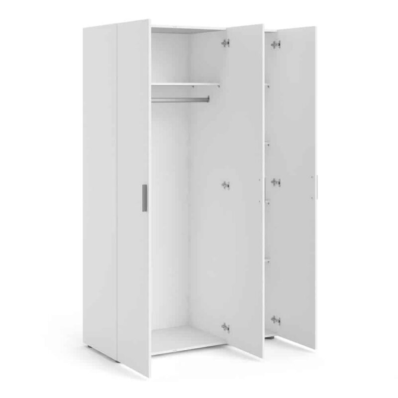 Furniture To Go Pepe 3 Door Wardrobe White