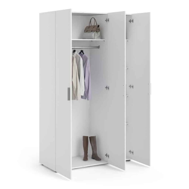 Furniture To Go Pepe 3 Door Wardrobe White