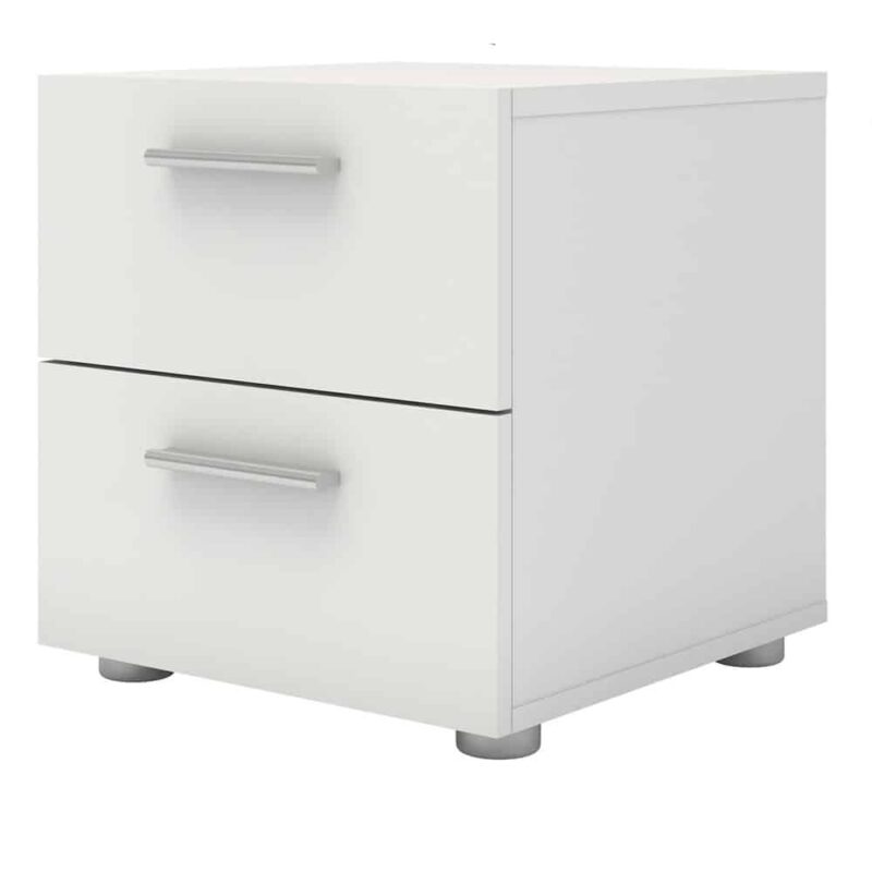 Furniture To Go Pepe Bedside 2 Drawers White