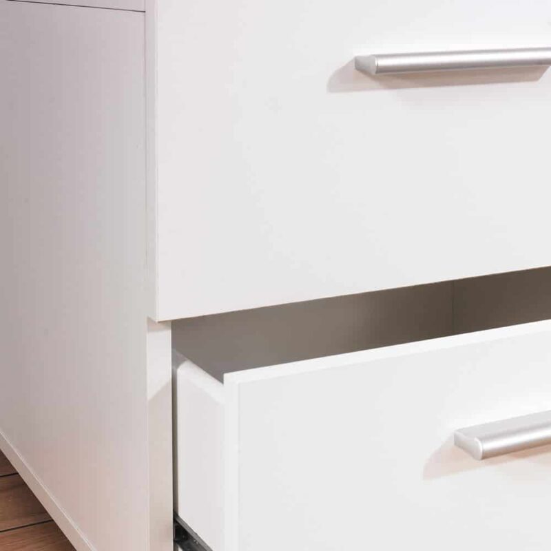 Furniture To Go Pepe Bedside 2 Drawers White