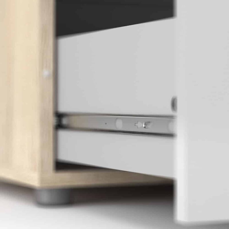 Furniture To Go Pepe Chest Of 4 Drawers Oak White High Gloss