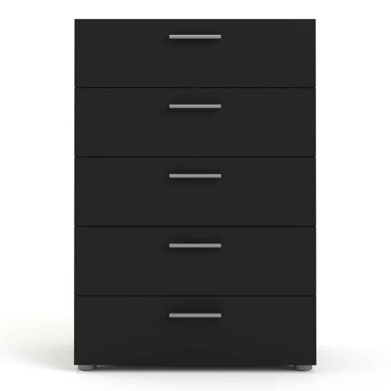Furniture To Go Pepe Chest Of 5 Drawers Black