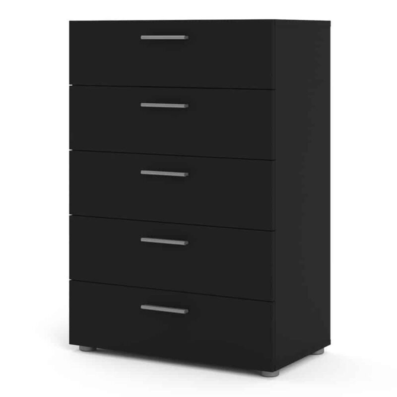Furniture To Go Pepe Chest Of 5 Drawers Black
