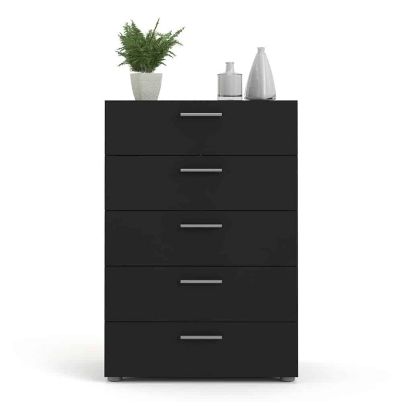 Furniture To Go Pepe Chest Of 5 Drawers Black
