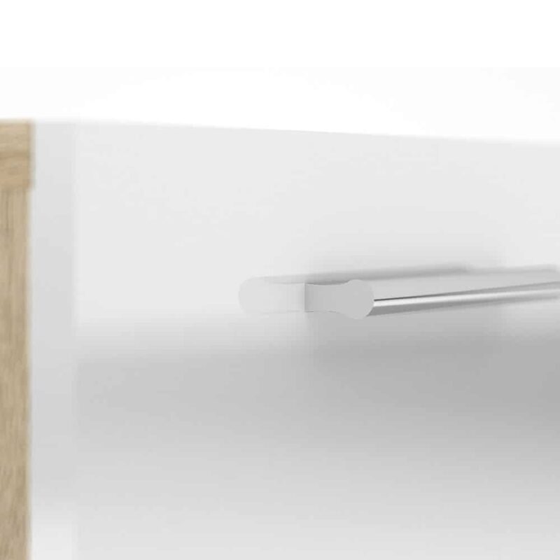 Furniture To Go Pepe Chest Of 5 Drawers Oak White High Gloss