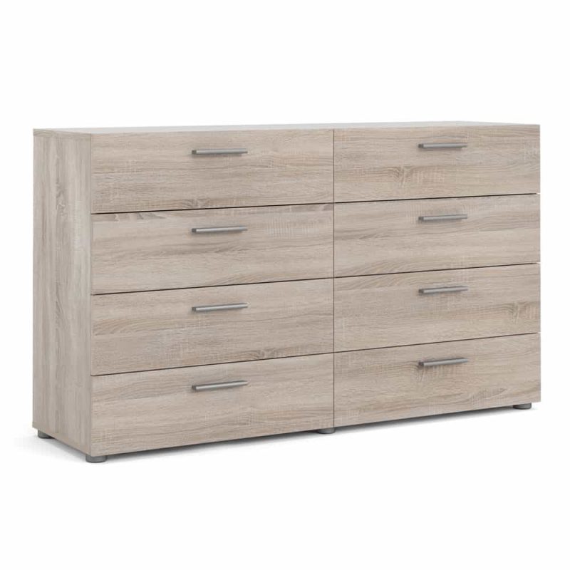 Furniture To Go Pepe Wide Chest Of 8 Drawers Truffle Oak